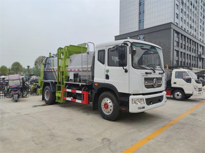餐廚垃圾車(chē)，收集運(yùn)輸剩飯剩菜泔水垃圾我擔(dān)當(dāng)，干濕分離我本領(lǐng)大